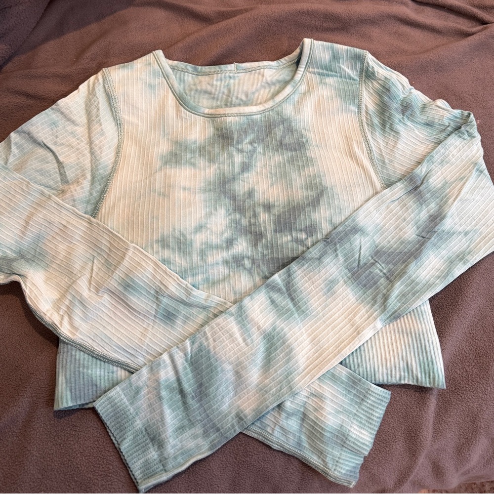 Lululemon Blue Tie Dye Long Sleeve